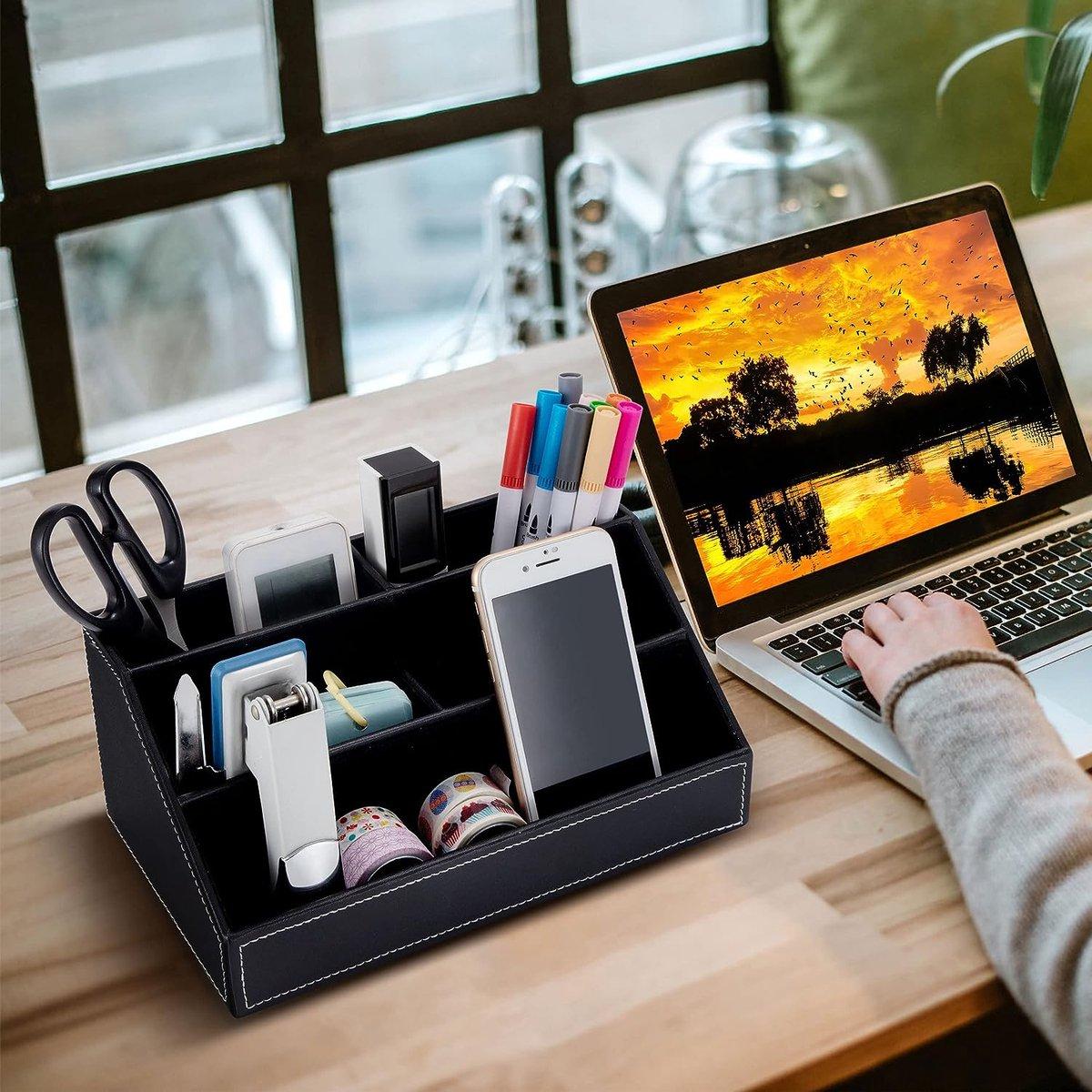 Desk Organizer | Multi-Compartment Desktop Storage for Office & Home