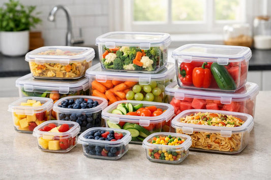 Nesting Food Storage Containers | BPA-Free Airtight Stackable Container Set