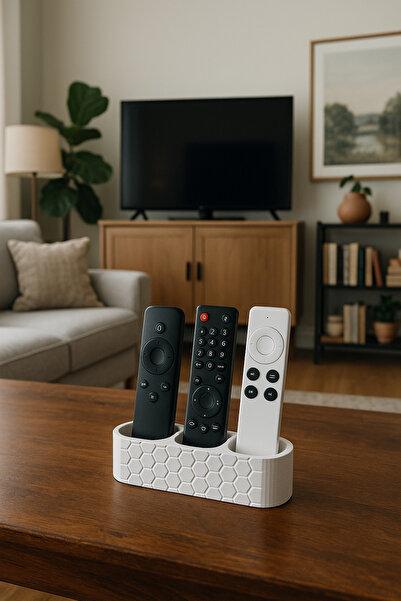 Remote Control Holder | Multi-Compartment Remote & Desktop Organizer