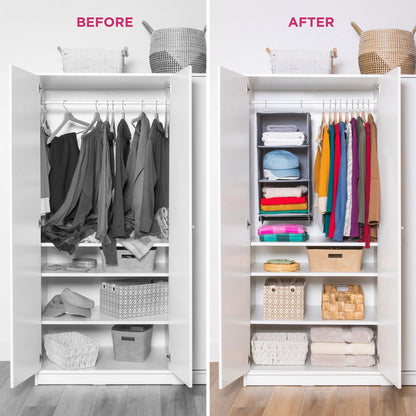 Wardrobe Clothes Organizer | Foldable Closet & Drawer Storage Organizer
