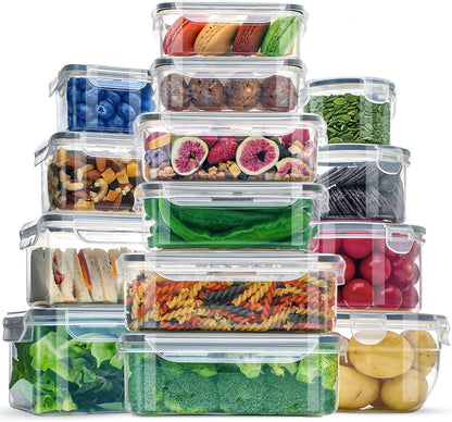 Nesting Food Storage Containers | BPA-Free Airtight Stackable Container Set