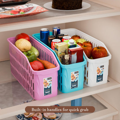 Storage Basket | Multi-Purpose Home Organizer with Handles