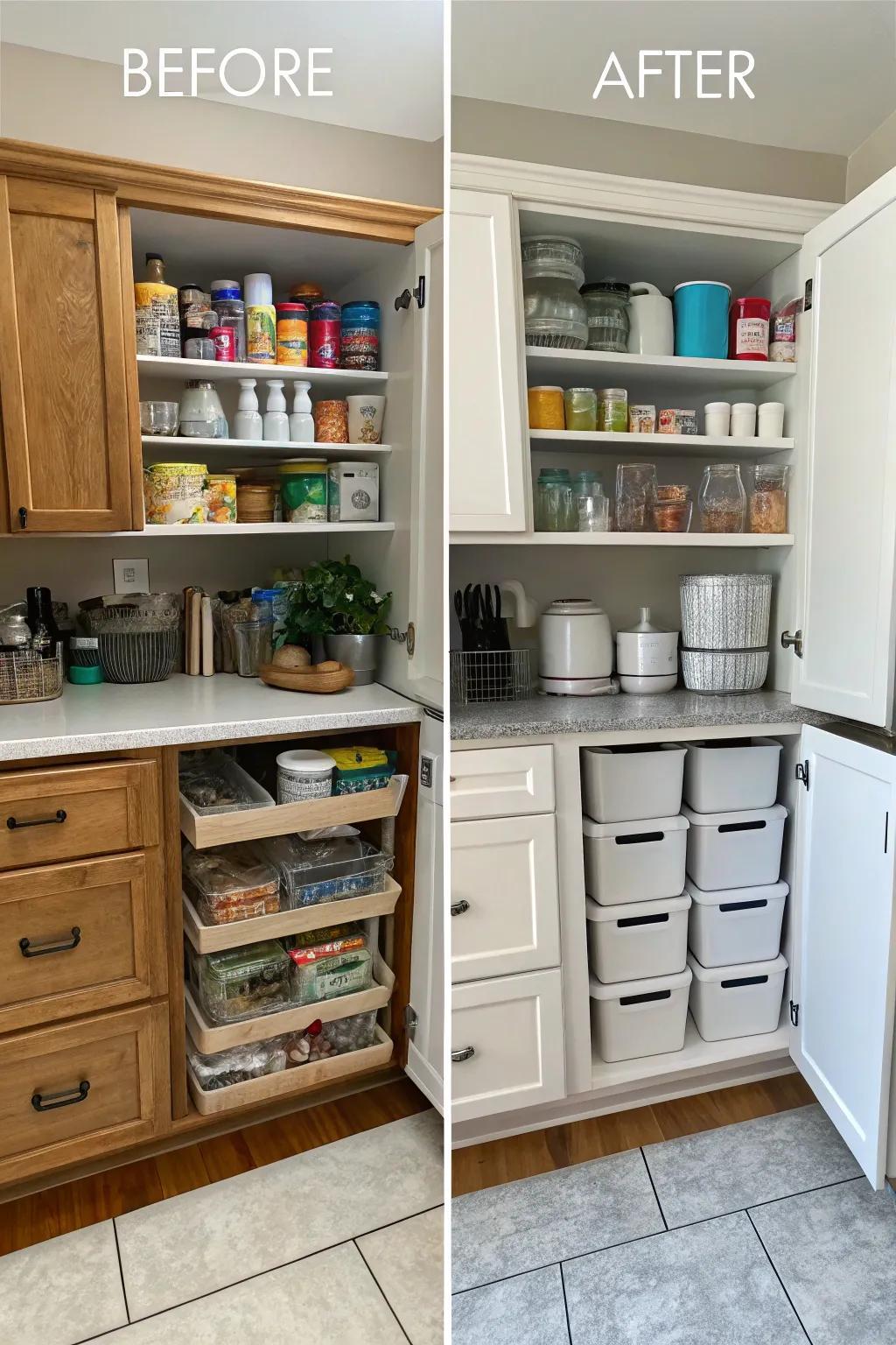 Storage Bin Set | Stackable Multi-Purpose Home & Pantry Organizer