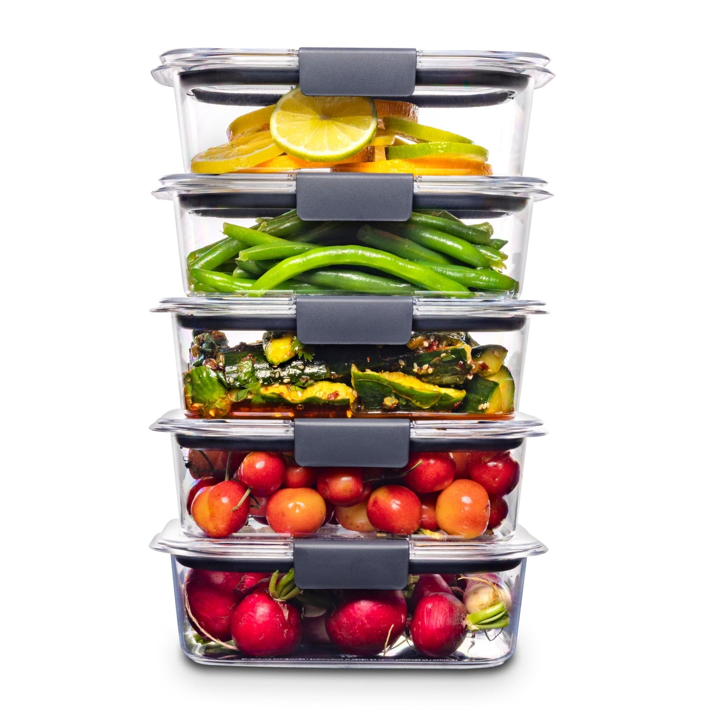 Nesting Food Storage Containers | BPA-Free Airtight Stackable Container Set