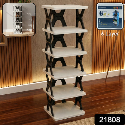 6 Layer Rectangle Shoe Rack Stand