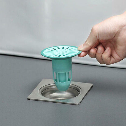 7968 Deodorant Floor Drain Core Silicone Drain Stopper Insectproof Anti-odor Hair Trap Plug Trap For Kitchen Bathroom Toilet