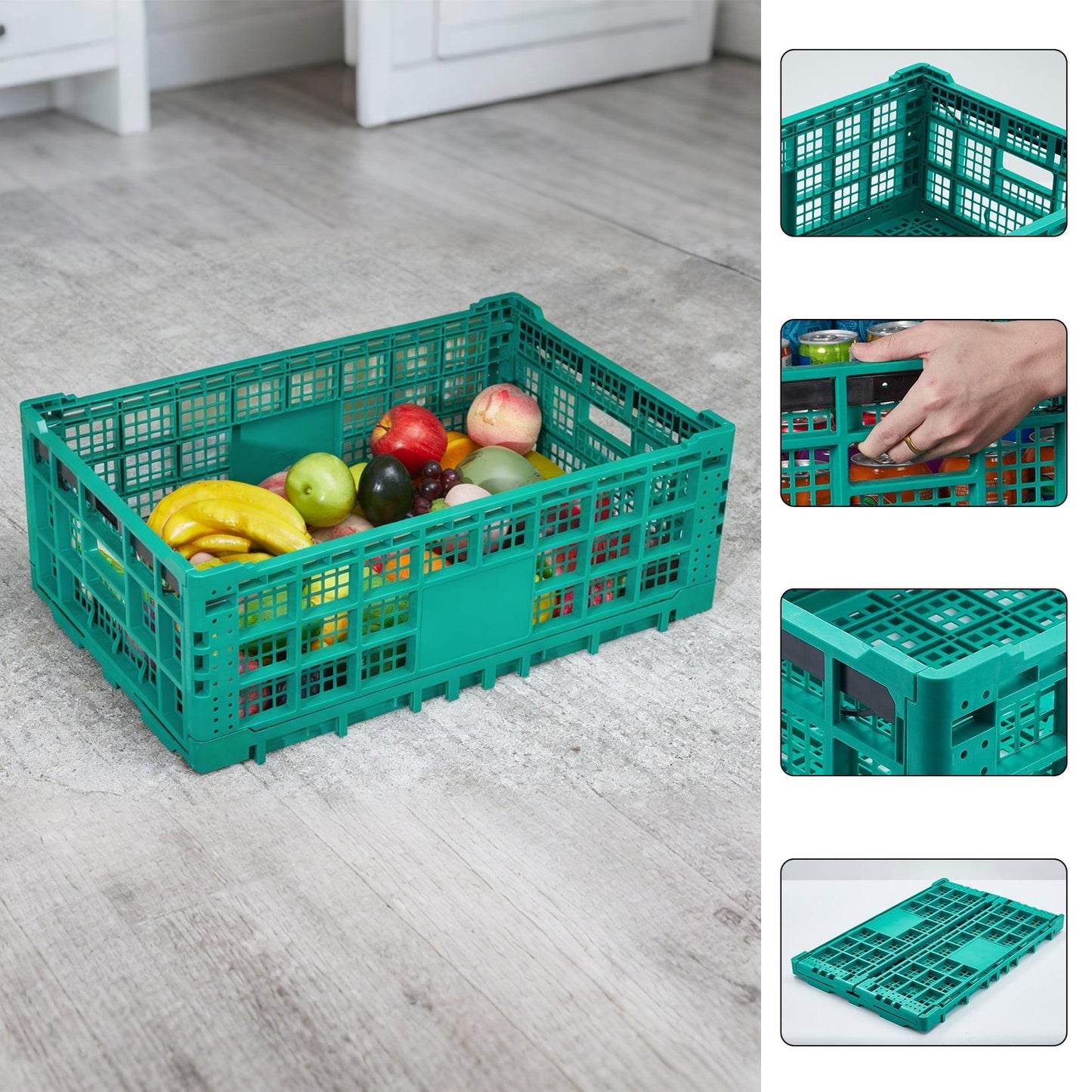 Multipurpose Foldable Crate | Heavy-Duty Collapsible Storage Basket