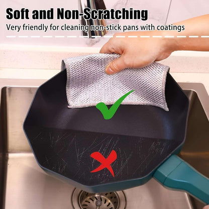Dish Washing Mesh Cloth | Reusable Non-Scratch Kitchen Cleaning Cloth