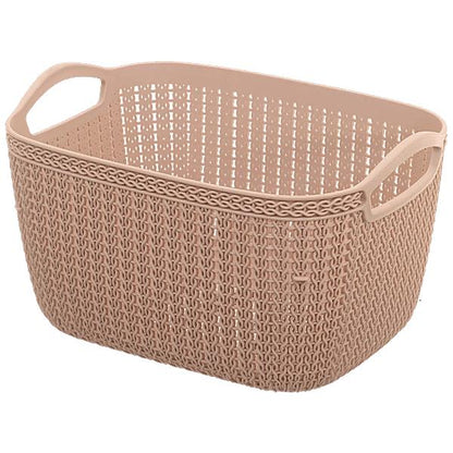 Storage Basket | Multi-Purpose Plastic Organizer Basket with Handles