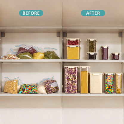 Nesting Food Storage Containers | BPA-Free Airtight Stackable Container Set