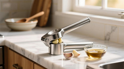 Garlic Press | Premium Stainless Steel Garlic Crusher & Mincer