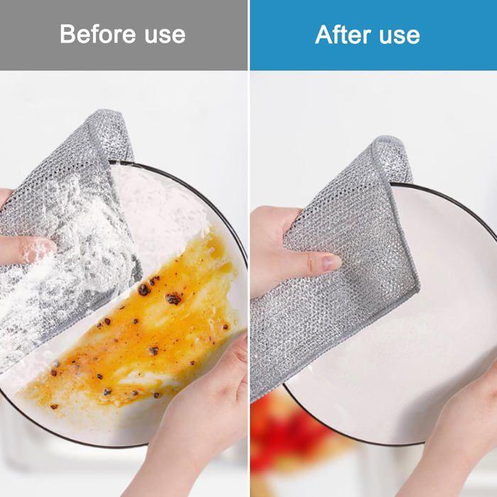 Dish Washing Mesh Cloth | Reusable Non-Scratch Kitchen Cleaning Cloth