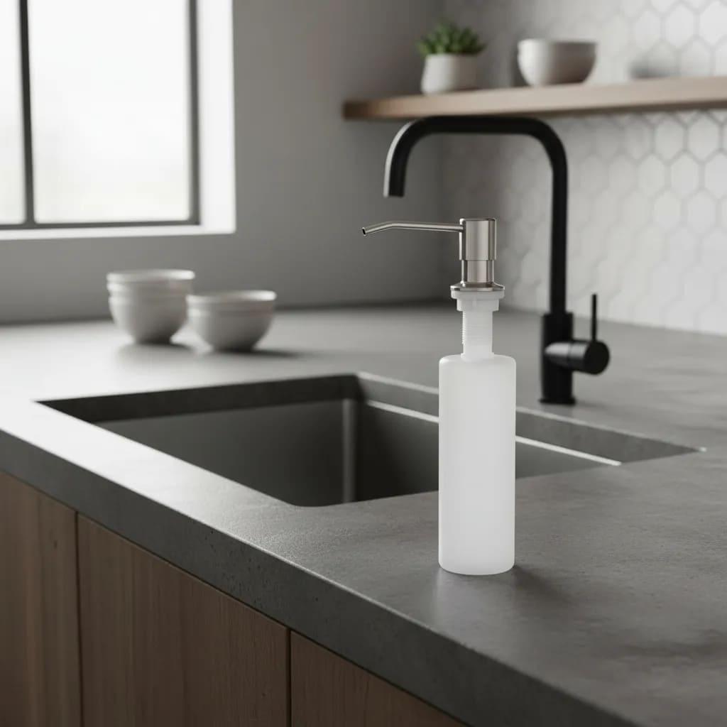 Kitchen Soap Pump | Refillable Liquid Soap Dispenser for Kitchen & Bathroom