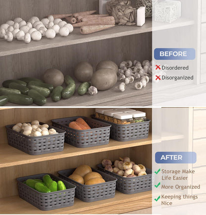 Plastic Vegetable Storage Basket | Ventilated Kitchen Fruit & Vegetable Organizer