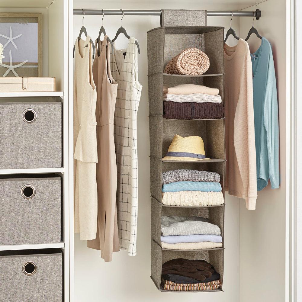 Hanging Closet Organizer | Foldable Multi-Shelf Wardrobe Storage Organizer