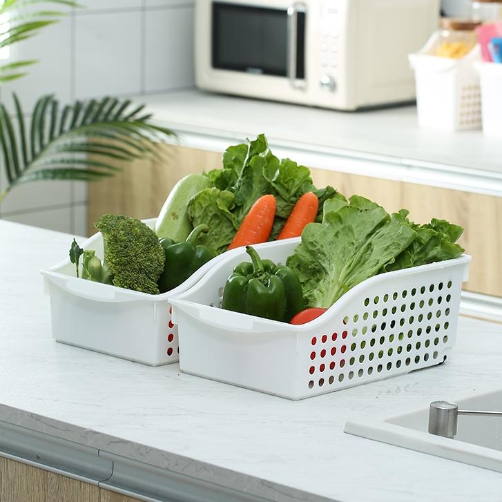 Plastic Vegetable Storage Basket | Ventilated Kitchen Fruit & Vegetable Organizer