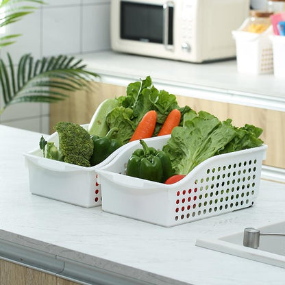 Plastic Vegetable Storage Basket | Ventilated Kitchen Fruit & Vegetable Organizer