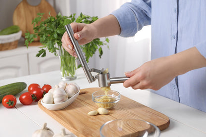 Garlic Press | Premium Stainless Steel Garlic Crusher & Mincer