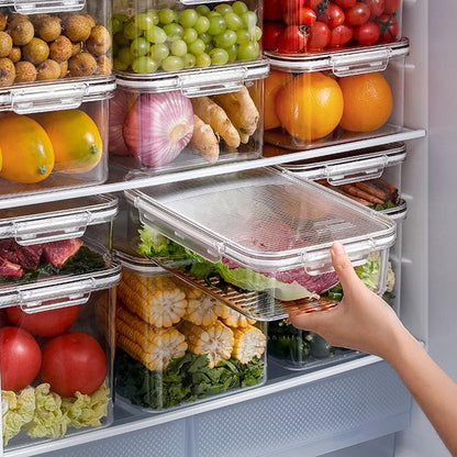 Fridge Storage Box | Stackable Refrigerator Organizer Bi