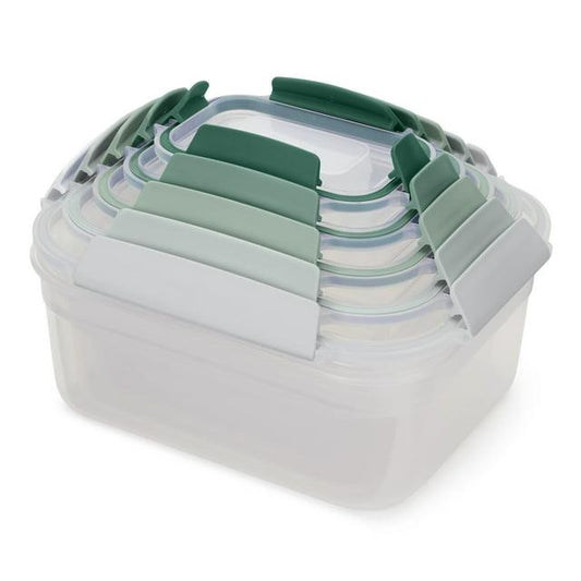 Nesting Food Storage Containers | BPA-Free Airtight Stackable Container Set