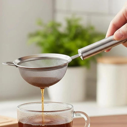 Stainless Steel Tea Strainer | Fine Mesh Tea Filter for Loose Leaf Tea