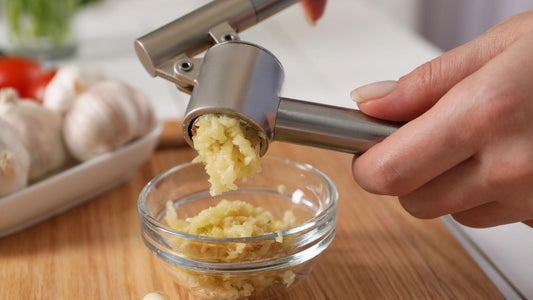 Garlic Press | Premium Stainless Steel Garlic Crusher & Mincer