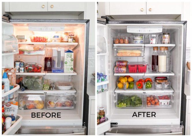 Fridge Storage Box | Stackable Refrigerator Organizer Bi