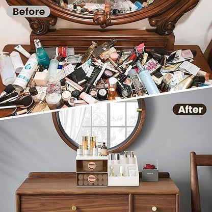 Cosmetic & Makeup Organizer with Drawers | Vanity Storage Box