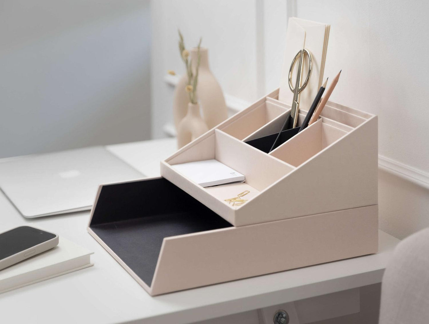Desk Organizer | Multi-Compartment Desktop Storage for Office &amp; Home