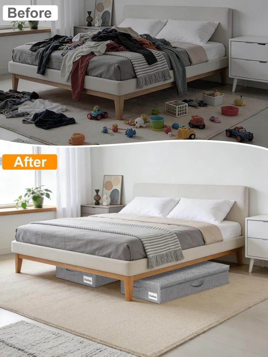 Under Bed Storage Organizer | Foldable Clothes & Blanket Storage Bag