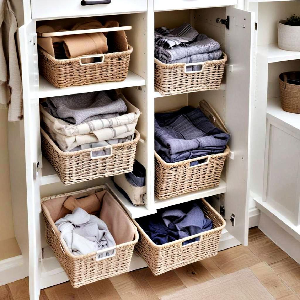 Storage Basket | Multi-Purpose Plastic Organizer Basket with Handles