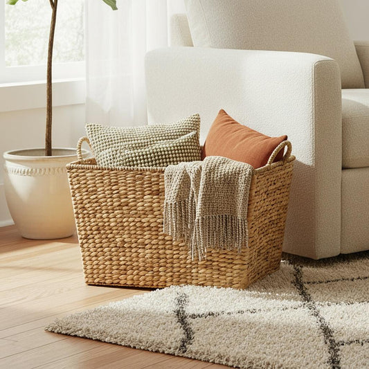 Storage Basket | Multi-Purpose Home Organizer with Handles