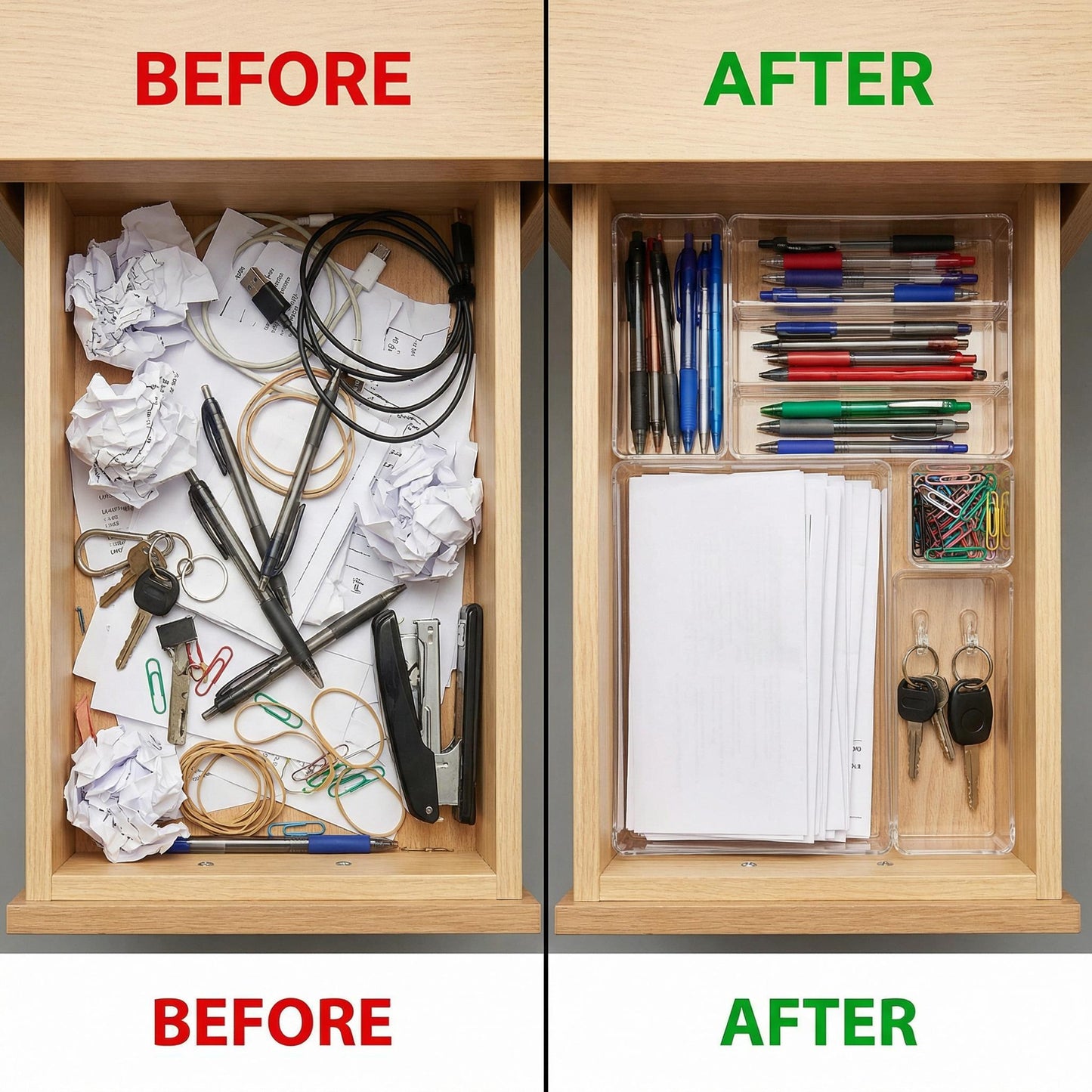 Drawer Organizer | Adjustable Storage Divider for Clothes, Kitchen & Office