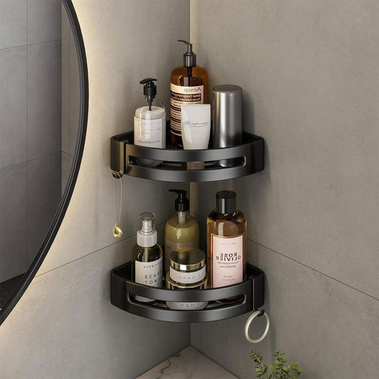 Bathroom Corner Shelf | No-Drill Waterproof Wall Mounted Shower Organizer
