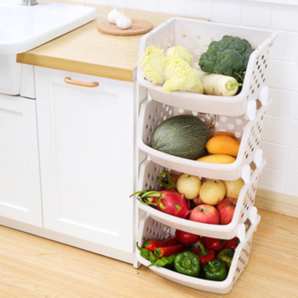 Storage Basket | Multi-Purpose Plastic Organizer Basket with Handles